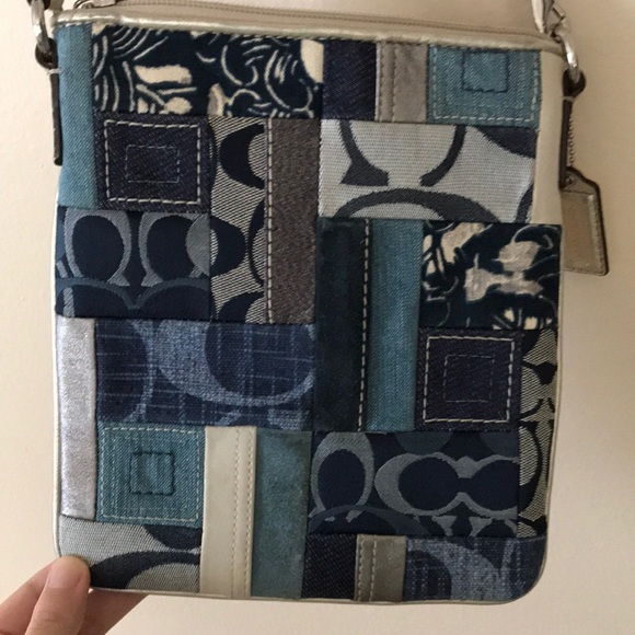 Coach Bags Coach Rare Denim Patchwork Crossbody Euc Poshmark
